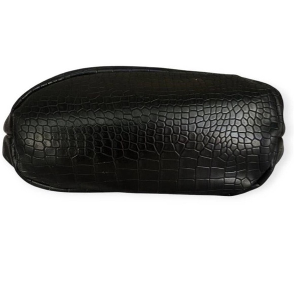 Boho Chic Free People Pascal Black Tortoise Ring Handle Bucket Bag faux leather - Picture 6 of 13